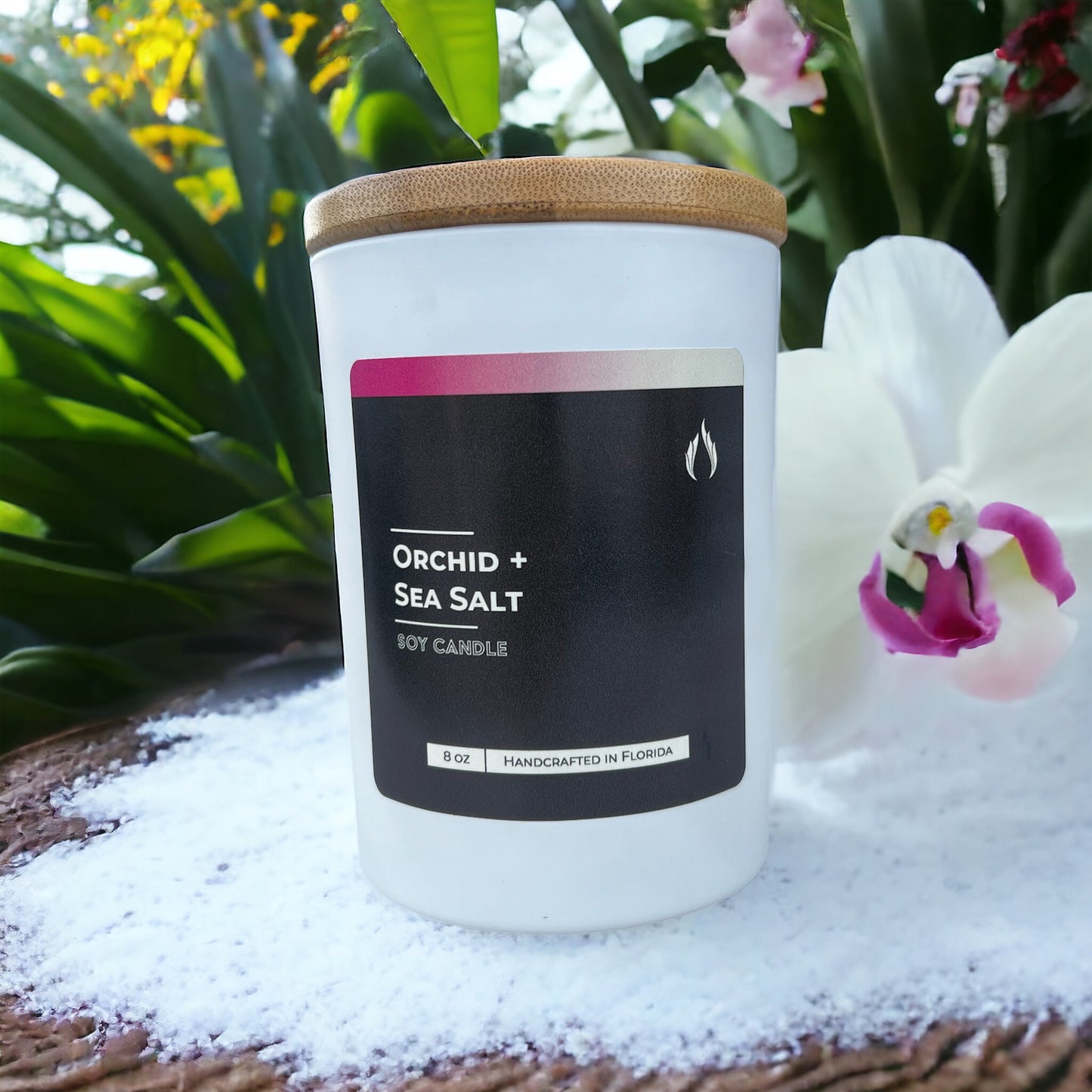 Orchids + Sea Salt Soy Candle