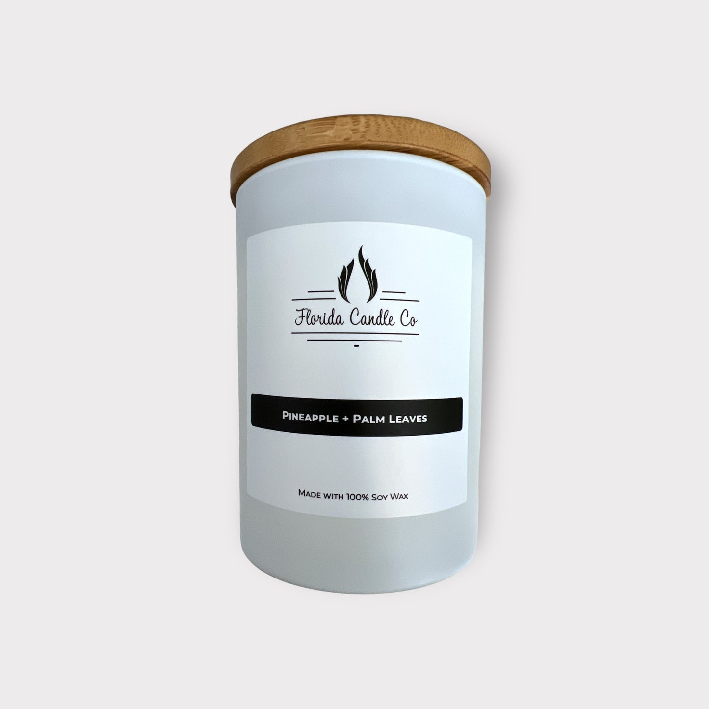 Pineapple + Palm Leaves Soy Candle