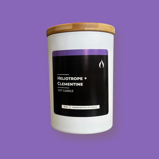 Heliotrope + Clementine Soy Candle