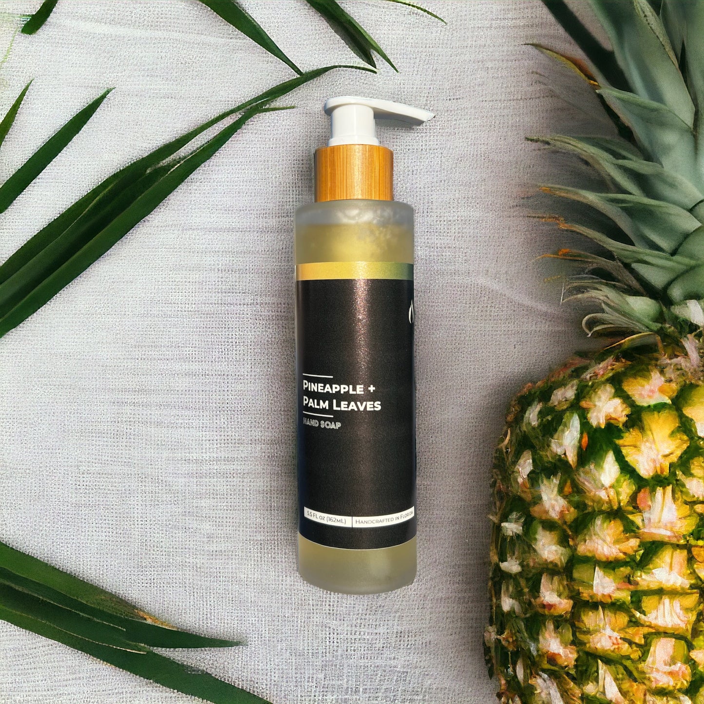Pineapple + Palm Leaves  Hand Soap