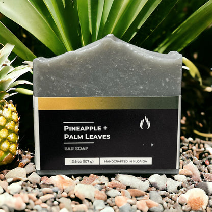 Pineapple + Palm Leaves Bar Soap